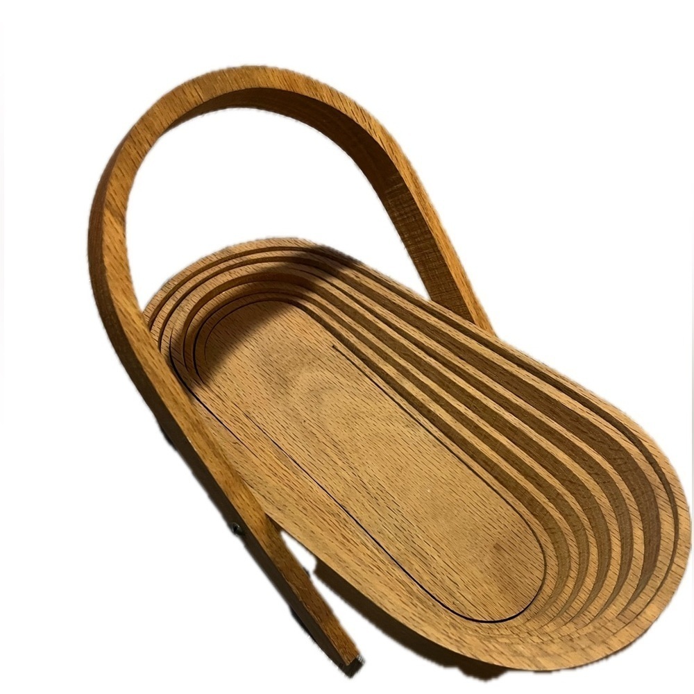 Wooden Collapsible Basket